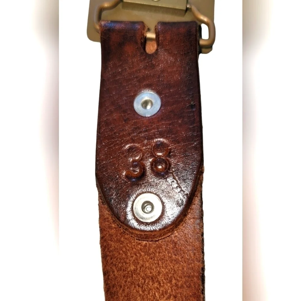 Genuine Leather Hess Buckle Safety Driver Award Belt